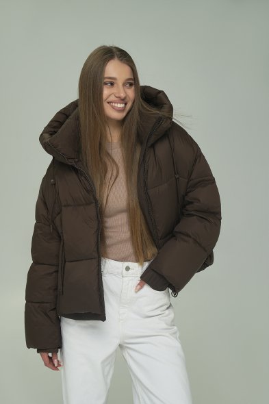 Куртка зимова Towmy A015 коричневий 945