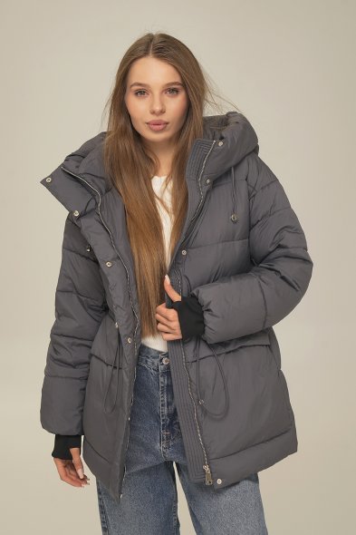 Куртка зимова Feenegere 8357-1 сірий 009