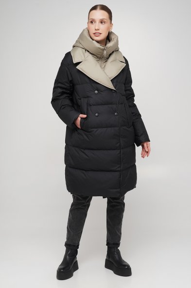 Куртка зимова Clasna CW23D269DW чорний W701